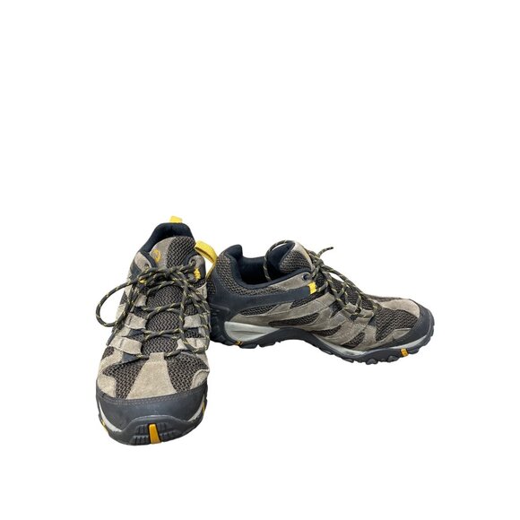 Merrell Other - Merrell Mens Brown Canvas Leather Low Top Hiking Shoes Sneakers Size 10.5 SKU 92